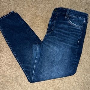 Blue skinny jeans (short) size 12